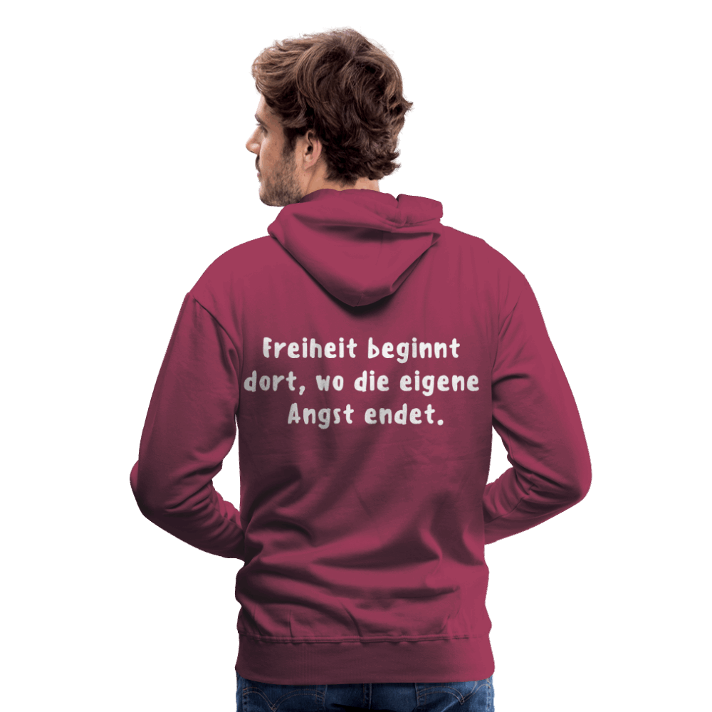 Männer Premium Hoodie - Bordeaux