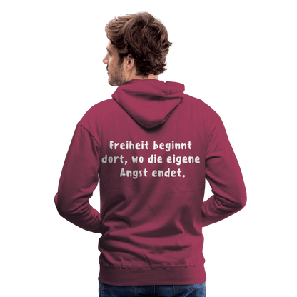 Männer Premium Hoodie - Bordeaux