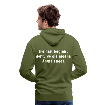 Männer Premium Hoodie - Olivgrün