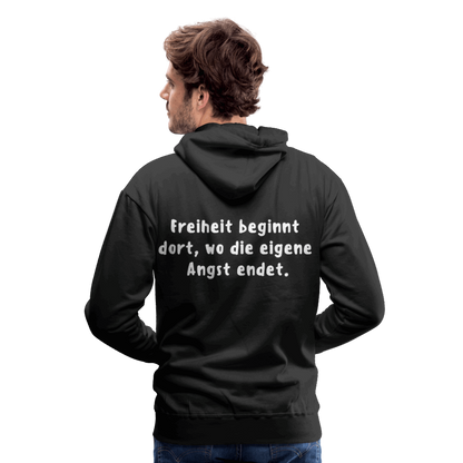 Männer Premium Hoodie - Schwarz