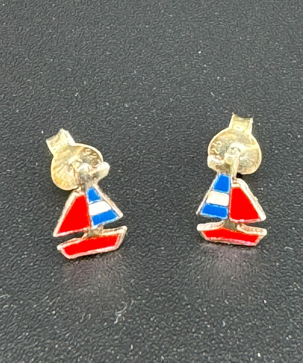 Ohrstecker Segelboot 925er